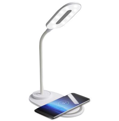 China Portable Phone Charger With Lamp LAIMODA Phone Radio Charging Station Mobile Phone Chargers Qi Wireless QI Charger With Lamp for sale