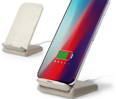 China Lamoda 10w QI Mobile Phone/Watch/Earphone Fast Wireless Charger Stand, Standing Cell Phones Charge Degradable Wireless Charger For iPhone/Samsung for sale