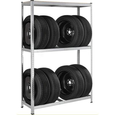 China Corrosion Protection Tire Racks Type Heavy Duty Rack Warehouse Tire Display Rack for sale