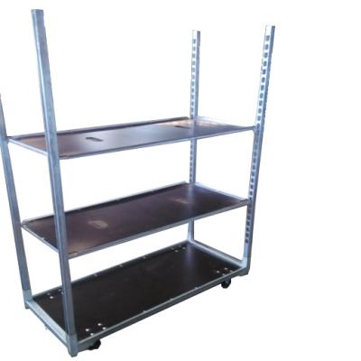 China Heavy Duty Storage Flower Trolley Transport Tool Cart Folding Platform Trolley for sale