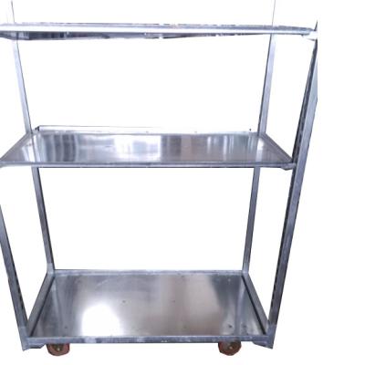 China Solid Galvanized Danish Flatbed Storage Cart Flower Plant Carts For Sale for sale