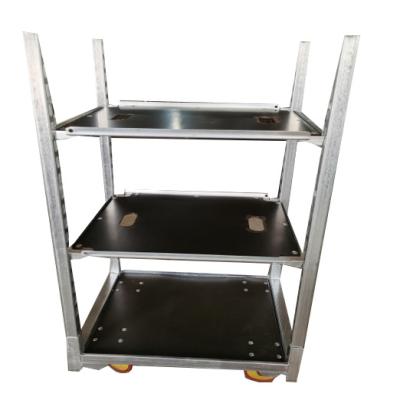 China Storage Flower Cart Rack Flower Cart Logistics Container With Shelves for sale