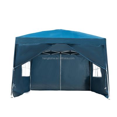 China Camouflage/Field Outdoor Heavy Game 3*3M Gazebo Garden Party Tent With Sides Canopy Marquee Folding Tent for sale