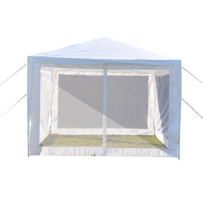 China Tube Type Tent Stake 10'x10' Spring Summer Garden Tent Gazebo Canopy Even Screen House With Mosquito Net for sale