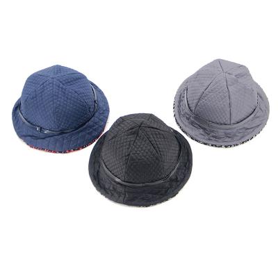 China Eco-friendly Fashion Winter Hat Fisherman Bucket Hat Fleece Striping Custom Bucket Winter Hat for sale