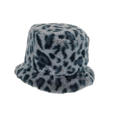 China Reversible Multi-Color Tie Dye Animal Plush Winter Bucket Hat Child Plush Children Winter Bucket Hat Furry Bucket Hat for sale