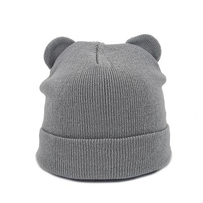 China JOINT Custom Knit Hat Bear Ear Children's Animal Knitting Hat for sale