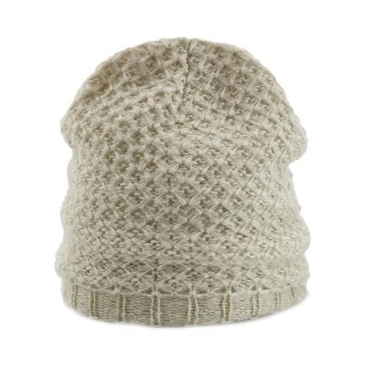 China Popular adult fashion thick mohair high quality beanie COMMON knitting fitted winter hat 4 per panel for sale