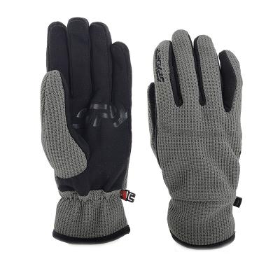 China Fashion Snap Belt Winter Barred Glove Men Sport Winter Fleece Warm Outdoor Gloves Driving Gloves for sale