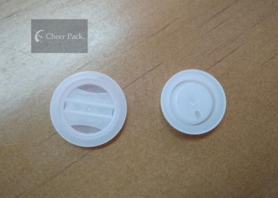 China White One Way Air Valve Plastic 23mm Dia For Coffee Packaging , Five Holes for sale