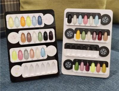 China OEM Boutique Gel Nail Polish Color Display Board Holder For Crylic Album for sale