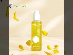 Body Essential Oil Packaging Bottle 150ml 210ml Clear Custom Plastic Shampoo Lotion Hair Oil Pump Bo