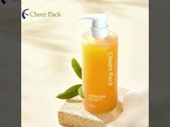 Luxury Fashion 400ml Custom Oval PET Bottle Packaging for Makeup Remover Oil