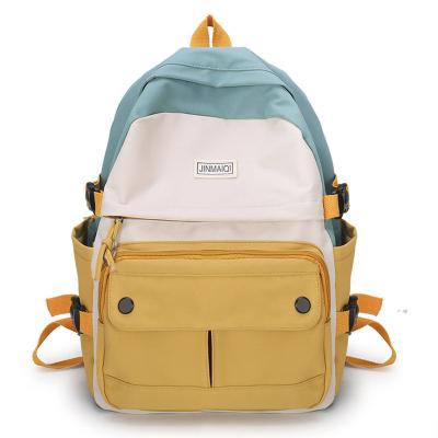 China Fashion High Capacity High Capacity Schoolbag Women's High School Fresh Backpack Leisure Korean Soft Canvas Backpack for sale