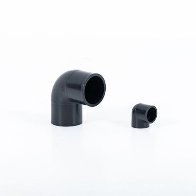 China Irrigation All Types SDR11 PE HDPE Water HDPE Pipe Fittings 90 Degree Elbow for sale