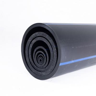 China Durable Black With Blue Tape DTS 17 560Mm HDPE Pipe Weight Price Per Foot for sale