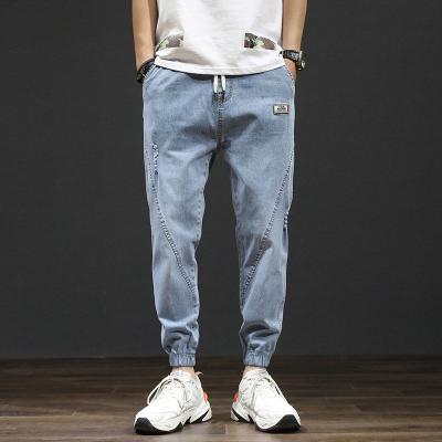 China Fashion men regular fit gentlemen streetwear stretch blue skinny straight leg bootcut breathable slim fit jeans for sale