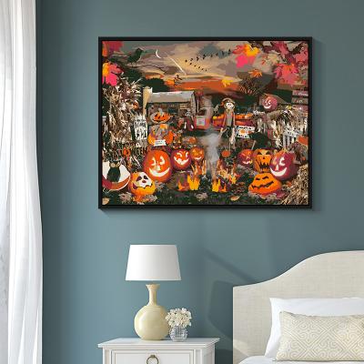 China CLASSIC High Quality Nordic Popular Modern Decorative Paintings Diy Halloween Oil Painting Diy Digital Paint By Number Print On Canvas for sale