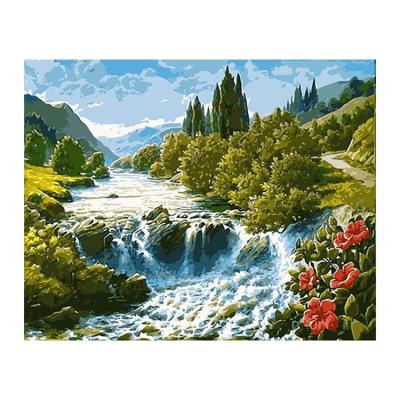 China China Supplier CLASSIC Wholesale Flower Planting Landscape Porch Decorative Oil Painting for sale