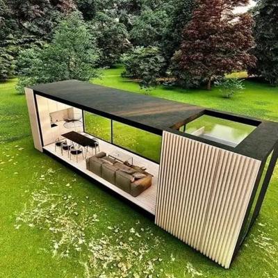 China Mid-Century Modern Perfect technology Strong safeguard container shop villa living luxury prefab container house villa for sale