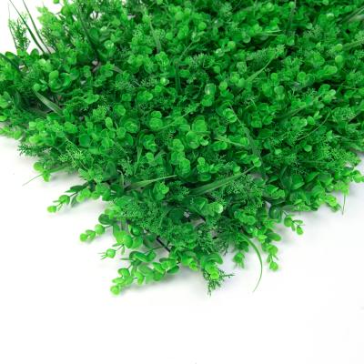 China Waterproof popular plastic artificial green grass wallcovering vertical hanging plant for indoor and outdoor decoration for sale