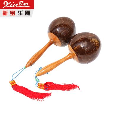 China Natural Wooden Environmental Wooden Toys Kids Hammer Sand Coconut Shells Educational Coconut Shells Toys for sale