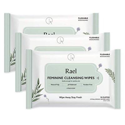 China eco-friendly & non allergy natural feminine cleaning wet wipes suggest flushable wipes towelettes for sale