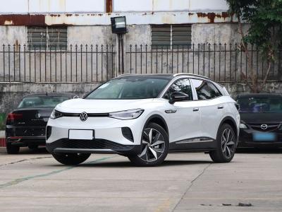 China Unbeatable Performance VW ID4 Used Electric Car with 600km Range and Unopenable Panorama Sunroof for sale