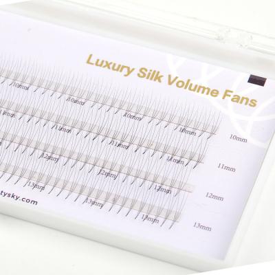 China Full Volume Lashes Eyelash Extension Premade Fan Lashes Pre-fan Lashes Volume Lasehs Short Root DIY Lashes for sale