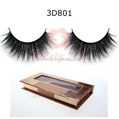 China 3D 3D Silk Mink Hair Whips Rocket Eyelashes 3D Strip False Eyelashes Your Own Logo for sale