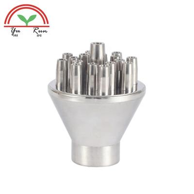 China Variable Spray Patterns Stainless Steel Lotus Fountain Nozzles for sale