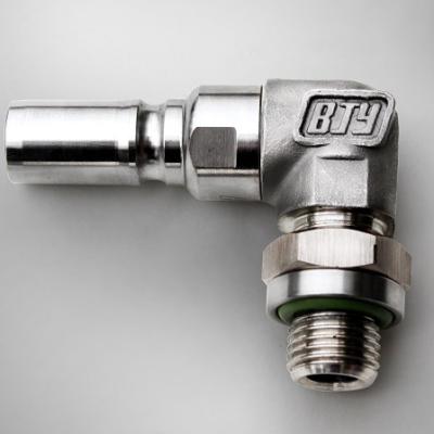 China Industrial Tooling M16X1.5 Stainless Steel Hydraulic Quick Change One Way Male / Female Straight / Elbow Coupling Connector for sale