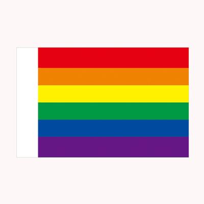 China 2022 Hot Selling Customizable Polyester Fabric Eco-friendly Waterproof Digital Printing Rainbow Flag for sale