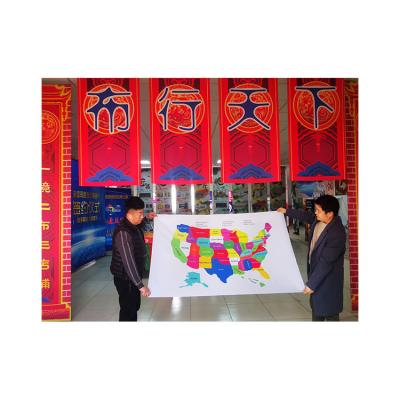 China Wholesale Waterproof Eco-friendly Design China Manufacturer Customized American Flag Map For Sale for sale