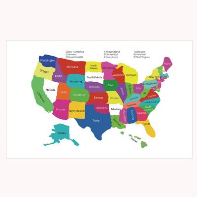 China Low Price Waterproof Eco-friendly High Quality Multiple Sizes Available American Flag Map For Sale for sale