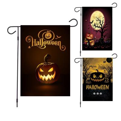 China Factory Direct Sale Good Quality Reasonable Price Waterproof Eco-friendly Wholesale Digital Printing Halloween Flag Garden Flag for sale