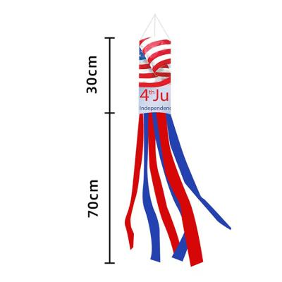 China Direct Wholesale Eco-friendly Waterproof Festival Color Pattern Windsock American Flag For Sale for sale