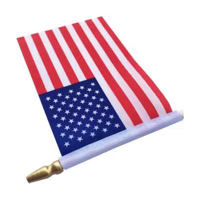 China Eco-Friendly Waterproof Eco-Friendly Activities Celebration Competitive Price Sublimation American Hand Held Signal Flag for sale