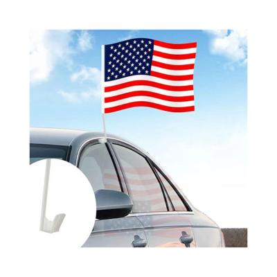 China Hot Selling Eco-friendly Waterproof Celebration Activities Pole Window Hanging Different Country Car Flag for sale