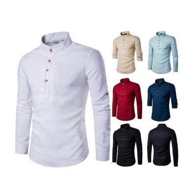 China 2023 OEM Men's Clothing White Men's Manufacturers Custom Casual Simple Long Sleeve T-shirt Anti-pilling Long Sleeve Summer Anti-pilling for sale