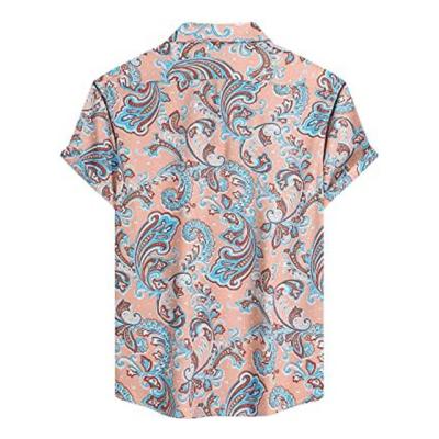 China Wholesale Anti-Shrink Sublimation Printed Hawaiian Casual Shirt Men's Summer Beach Shirt Men's Short Sleeve Shirt for sale