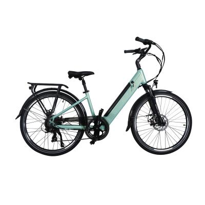 China New 48v 350w electric bicycle aluminum alloy city ebike aluminum alloy frame lithium power model for sale