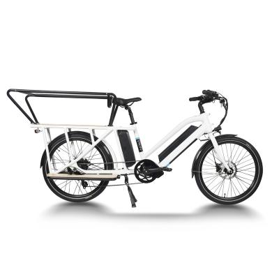 China New arrival 250w 500w 750w aluminum alloy cargo e bikes with 1-2 baby seats for family use electric double batterhy bicycle for sale