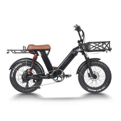 China New Arrival Aluminum Alloy Fat Tire 20inch Cool Electric Dirt Bike Cargo Ebike Mountain Utility Electric Bicycle Bike for sale