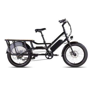 China Aluminum alloy dual battery 48v 750w ebike alloy cargo aluminum electric bicycle for family for sale