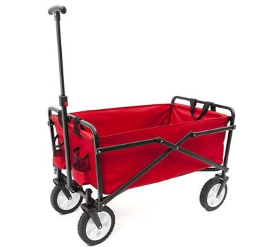 China Comping Mall Garden Cart Cart High Quality Outdoor Portable Stainless Steel+Polyester Steel+pu Coating Four Wheeled Mall for sale