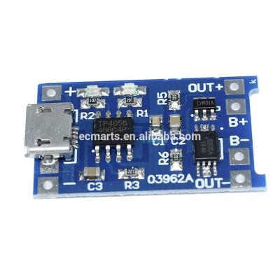 China Micro USB 5V 1A 18650 Lithium Battery Charger TP4056 Module TP4056 for sale