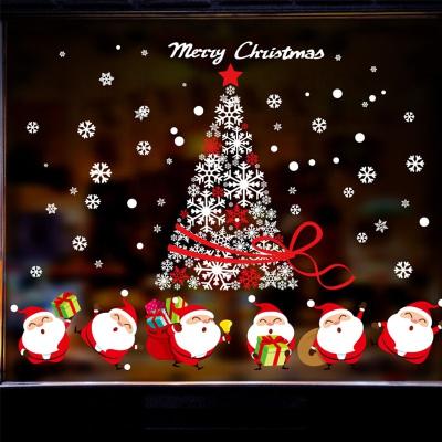 China For Decorating Christmas Customized Window Clings Decals For Holidays Static Cling Christmas Window Decal for sale