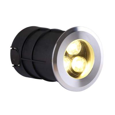 China Hot Selling IP67 Garden Waterproof 1W 3W Outdoor Round Led Underground Light for sale