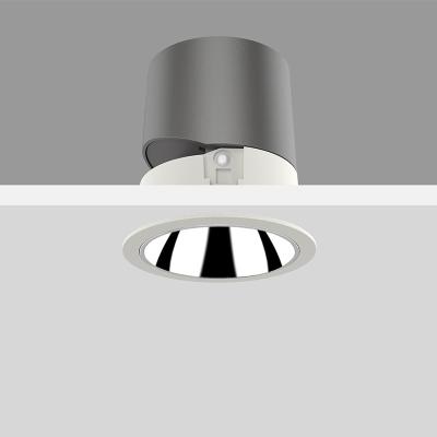 China Anti-glare Led Downlights IP44 15 Degree Beam Angle 7W 10W 15W Small Hotel Down Light With Mirror Reflector And Honeycomb for sale